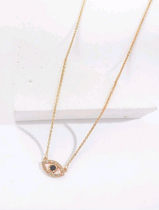 Zara Evil eye pendent necklace