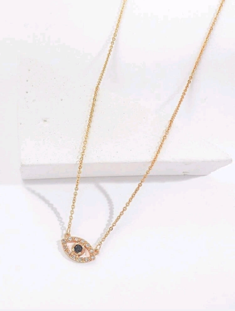 Zara Evil eye pendent necklace
