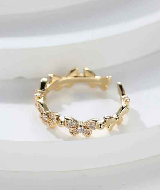 Butterfly dreams cuff ring