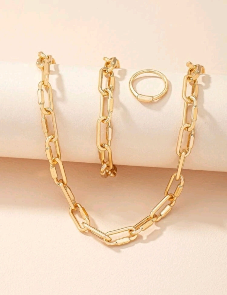 Yas Link Chain , Bracelet & ring set