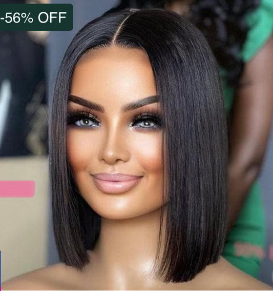 Density Bob Wig Middle Part
