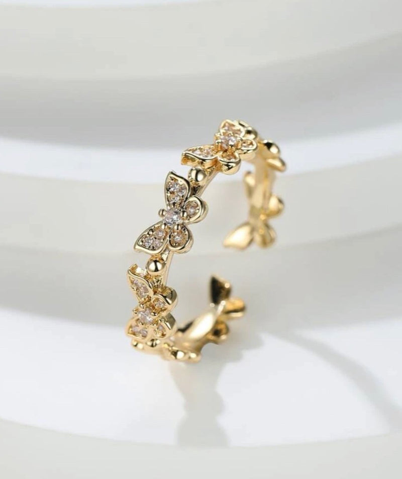 Butterfly dreams cuff ring