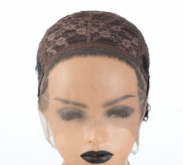 Natural Pixie Curly Blonde Color Wig